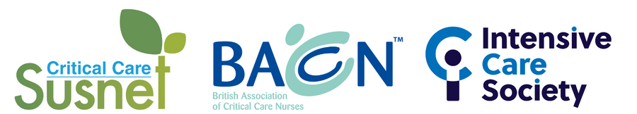 The Critical Care Susnet, BACCN and Intensive Care Society logos