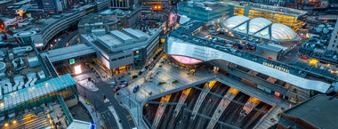 An aerial photograph of Birmingham