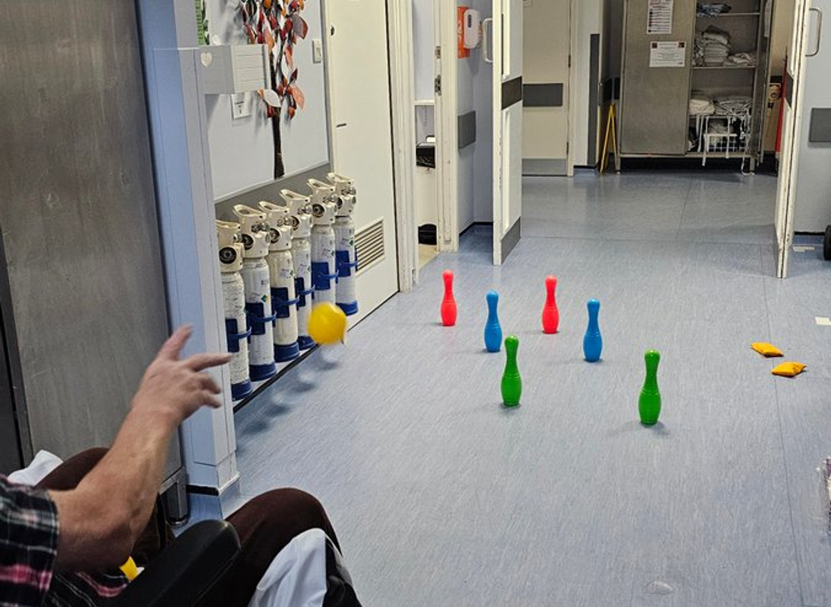 ICU Bowling in Maidstone Hospital